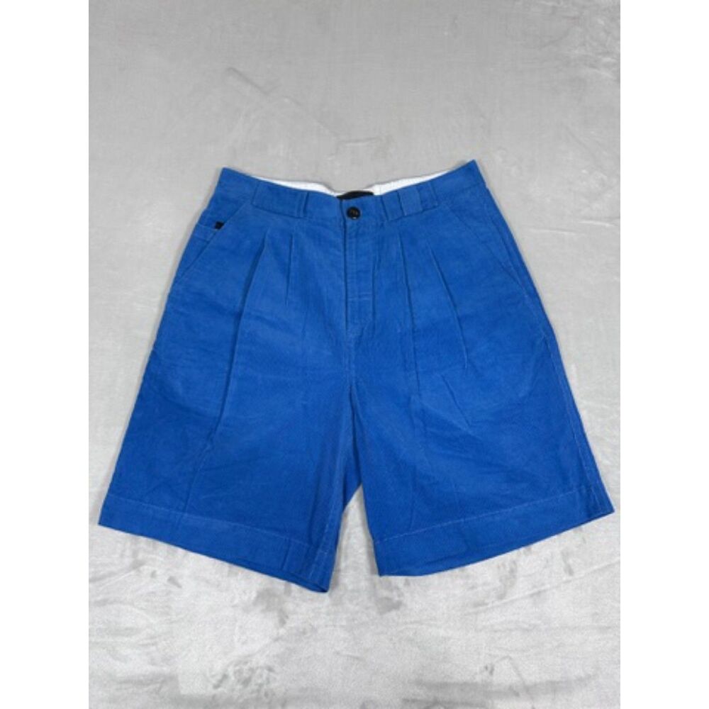 Alexander Wang Blue Stretch Corduroy High-Waisted Shorts - Size S